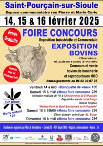 Concours Saint-Pourçain-sur-Sioule bovins 2025