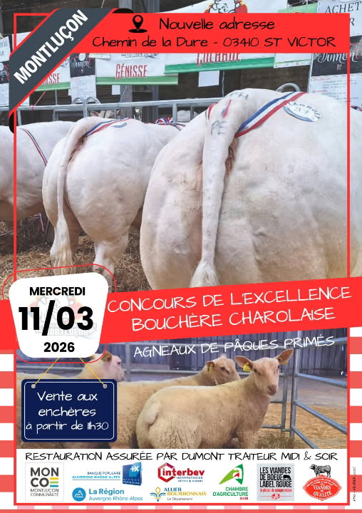 Concours excellence bouchère charolaise Montluçon 2026
