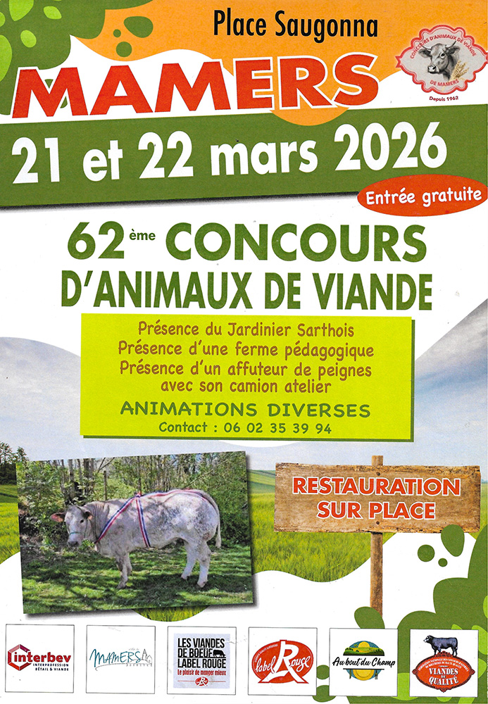 Concours foire Bressuire bovins 2026